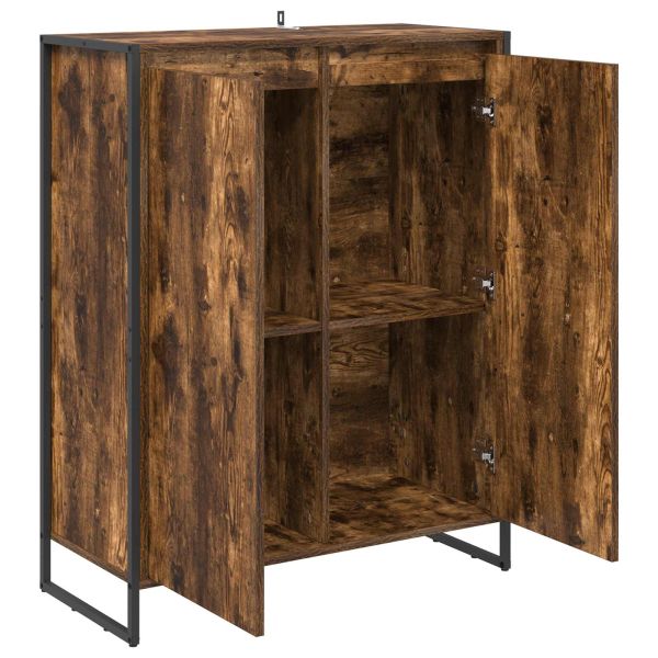 Шкаф за обувки Димящ дъб 79 x 36 x 100 см Инженерно дърво