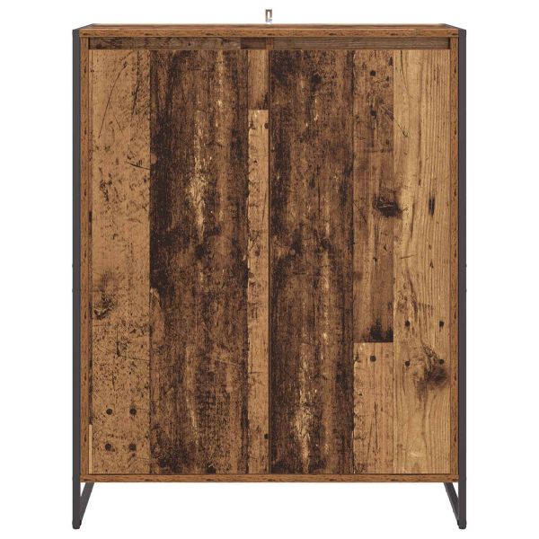 Шкаф за обувки Старо дърво 79 x 36 x 100 см Инженерно дърво