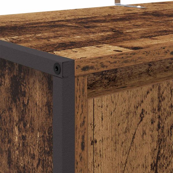 Шкаф за обувки Старо дърво 79 x 36 x 100 см Инженерно дърво