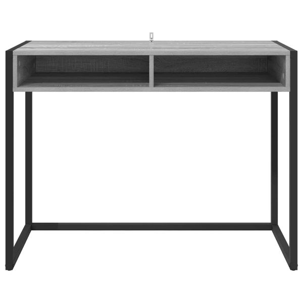 Бюро със съхранение Сив Сонома 100 x 50 x 75 cm Инженерно дърво