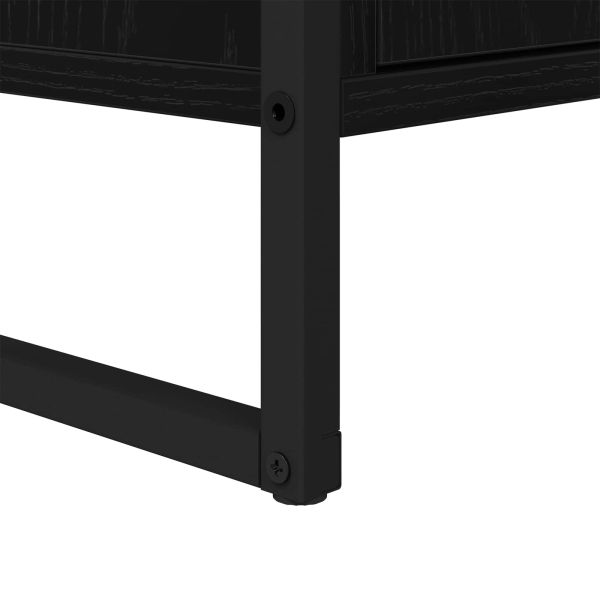 Шкаф за баня с врата Черния дъб 90 x 30 x 60 cm Инженерно дърво