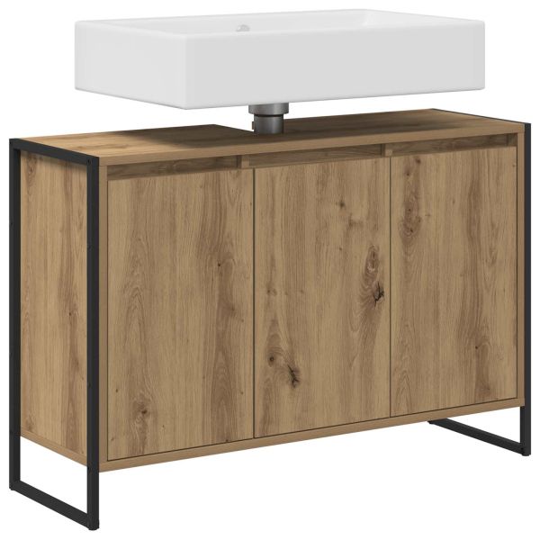 Шкаф за баня Дъб Артизан 90 x 30 x 60 cm Инженерно дърво