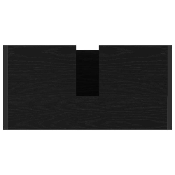 Шкаф за баня с врата Черния дъб 60 x 30 x 60 cm Инженерно дърво