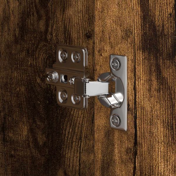 Шкаф за баня с врата Димящ дъб 40 x 30 x 180 см Инженерно дърво