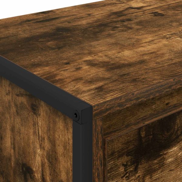 ТВ шкаф с чекмедже Димящ дъб 100 x 36 x 49,5 см Инженерно дърво