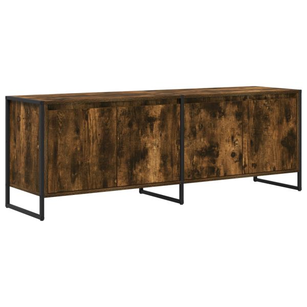 ТВ шкаф Димящ дъб 140 x 36 x 49.5 см Инженерно дърво