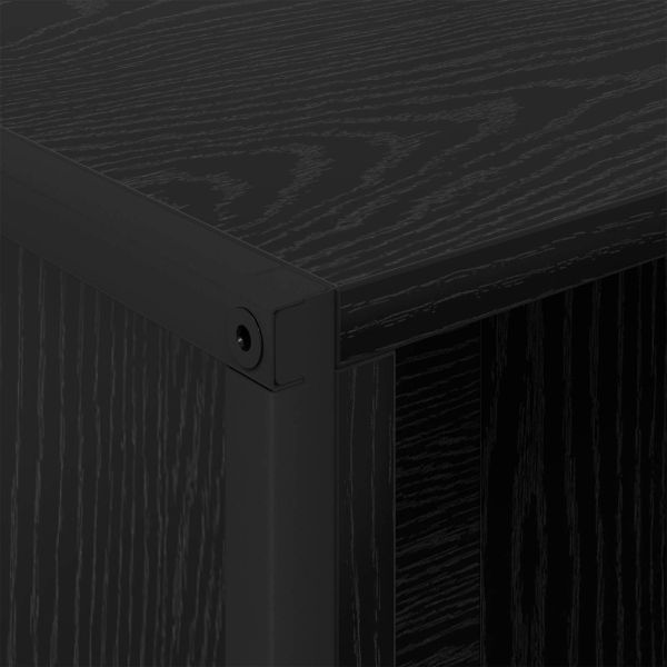 Шкаф за книги Черния дъб 99.5 x 30 x 108.5 см Инженерно дърво