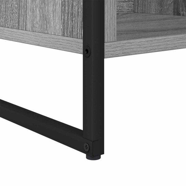 Шкаф за книги Сив Сонома 68 x 30 x 108.5 см Инженерно дърво