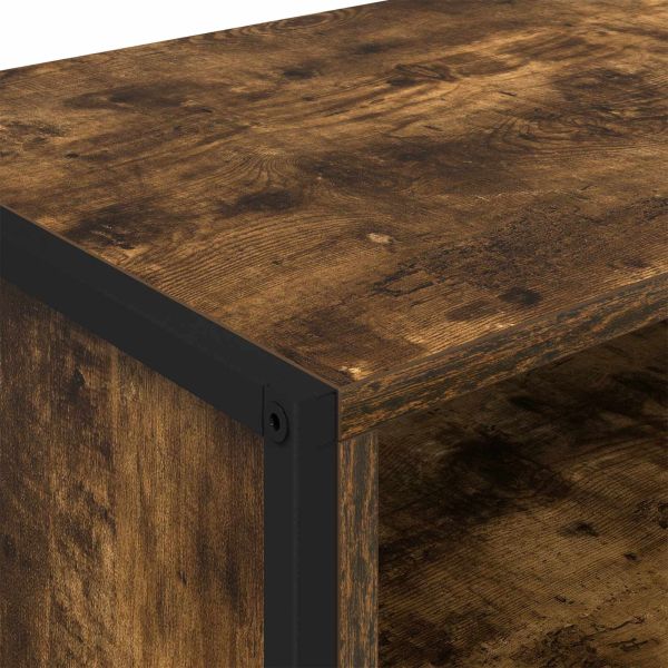 ТВ шкаф Димящ дъб 100 x 36.5 x 30.5 см Инженерно дърво