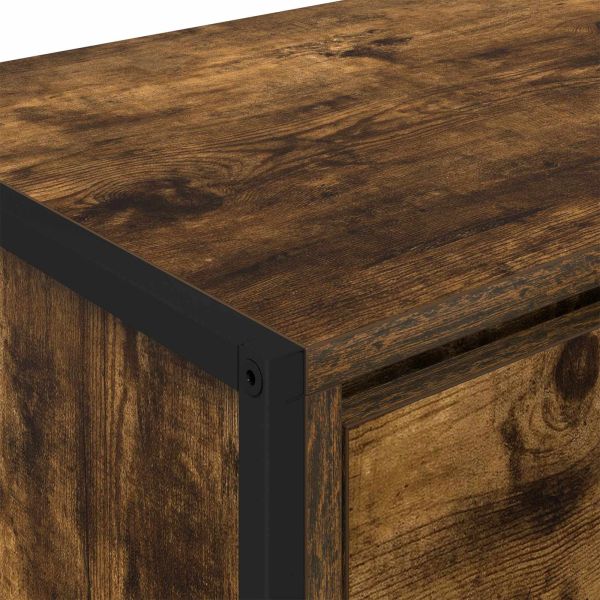 ТВ шкаф с чекмедже Димящ дъб 100 x 36 x 49,5 см Инженерно дърво