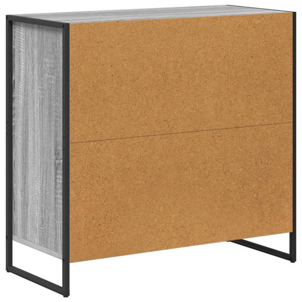 Служебен шкаф Сив Сонома 79 x 36 x 75.5 см Инженерно дърво