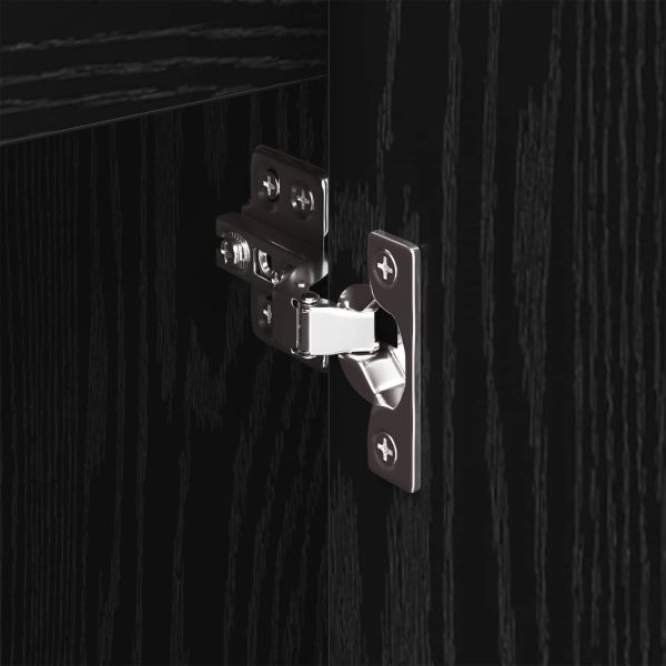 Страничен шкаф Черния дъб 96.5 x 30 x 75 см Инженерно дърво