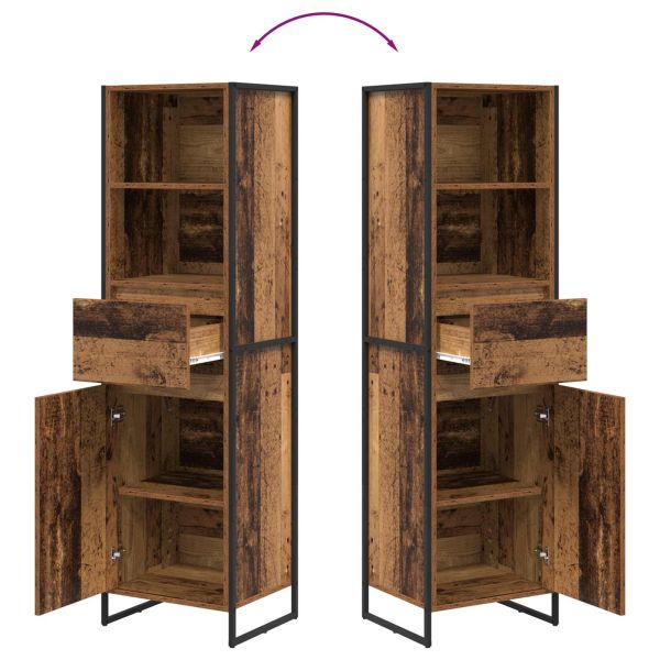 Шкаф за книги Старо дърво 43 x 36 x 150.5 см Инженерно дърво