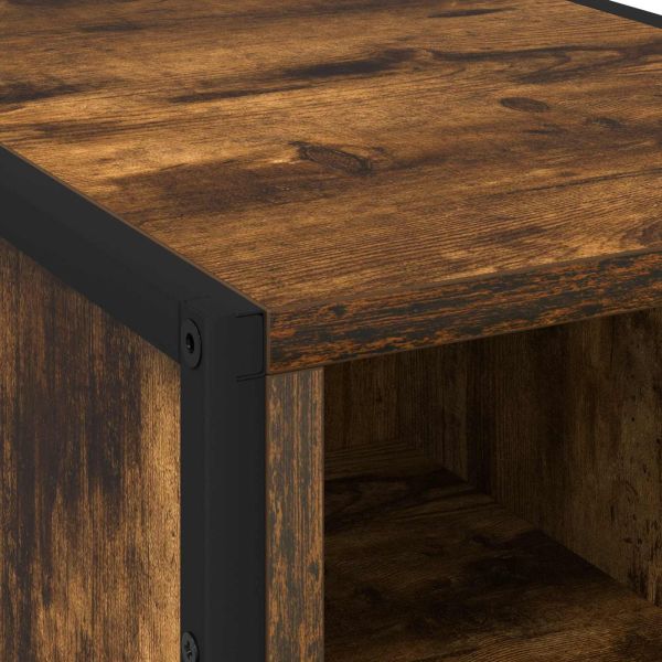 Нощно шкафче 2 pcs Димящ дъб 39.5 x 30 x 50 см Инженерно дърво