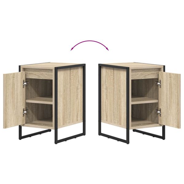 Нощно шкафче 2 pcs Сонома 39,5 x 30 x 50 см Инженерно дърво