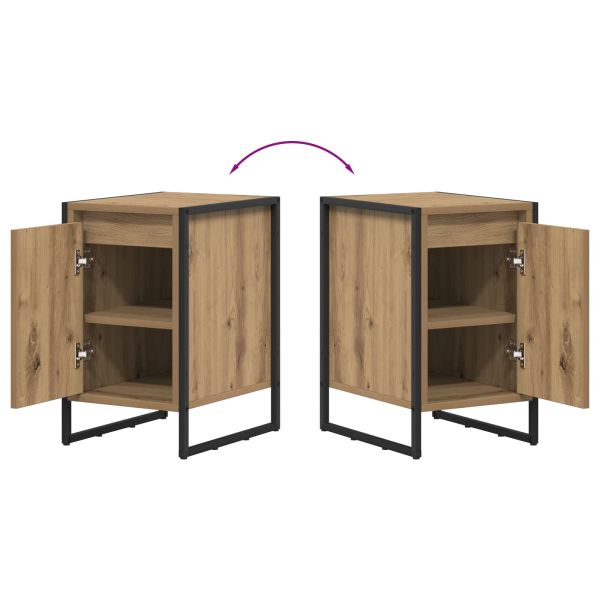 Нощно шкафче 2 pcs Дъб Артизан 39,5 x 30 x 50 см