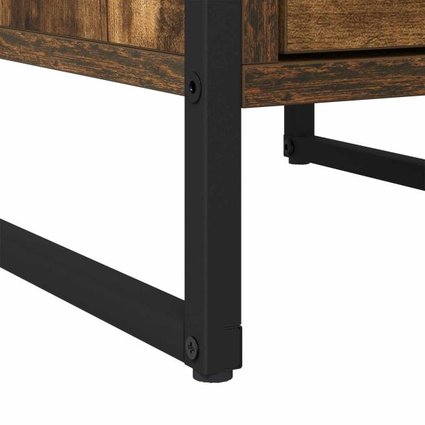 Нощно шкафче 2 pcs Димящ дъб 39,5 x 30 x 50 см Инженерно дърво