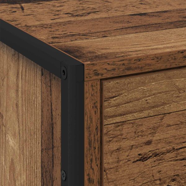 Нощно шкафче с чекмедже 2 pcs Старо дърво 50 x 39.5 x 50 см