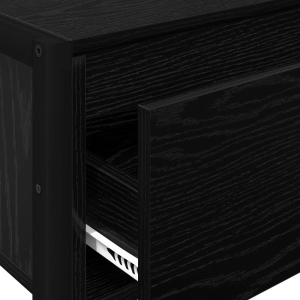 Крайна масичка Черния дъб 100 x 36 x 75 см Инженерно дърво