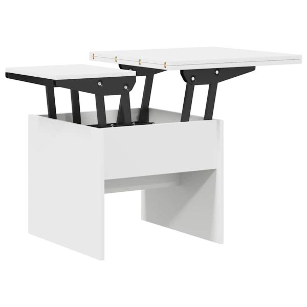 Масичка за кафе Бяло 55 x 54,5 x 45 см Инженерно дърво