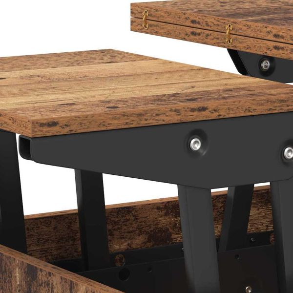 Масичка за кафе Старо дърво 55 x 54,5 x 45 см Инженерно дърво