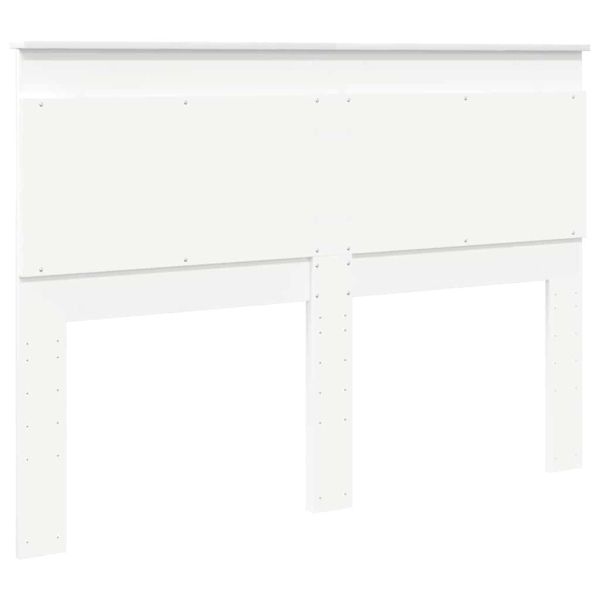 Облегалка за глава с таблото Бяло 150 cm Инженерно дърво