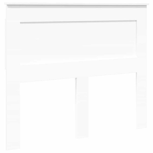 Облегалка за глава с таблото Бяло 135 cm Инженерно дърво