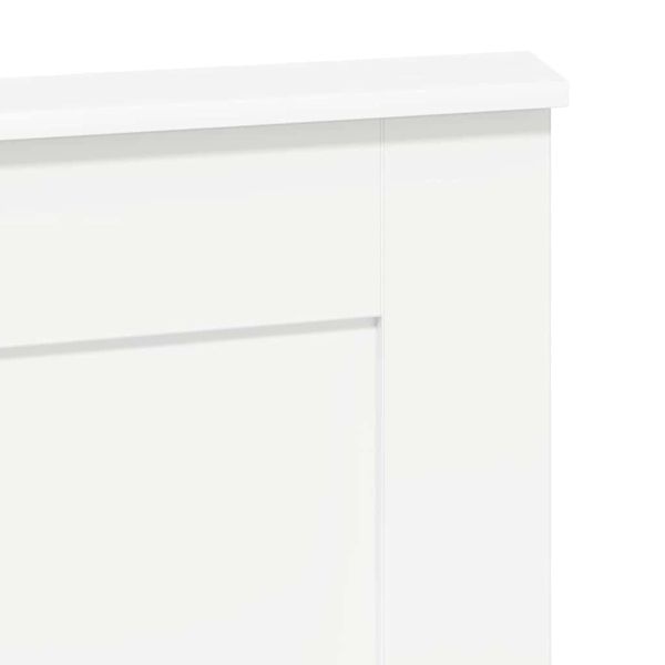 Облегалка за глава с таблото Бяло 135 cm Инженерно дърво