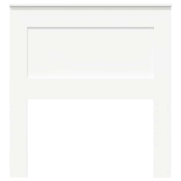 Облегалка за глава с таблото Бяло 75 cm Инженерно дърво