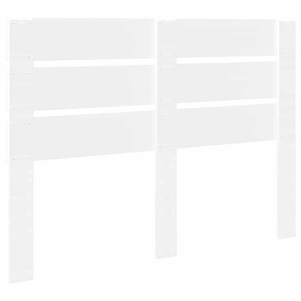 Облегалка за глава с таблото Бяло 140 cm Инженерно дърво