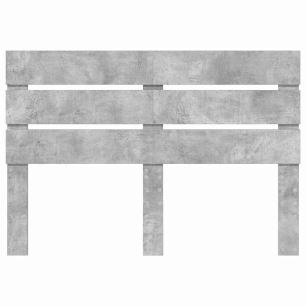 Облегалка за глава Циментено сиво 140 cm Инженерно дърво