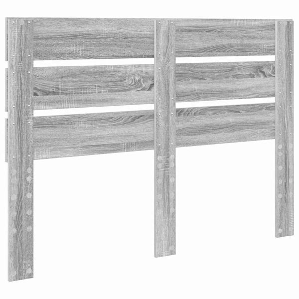 Облегалка за глава с таблото Сив Сонома 140 cm Инженерно дърво