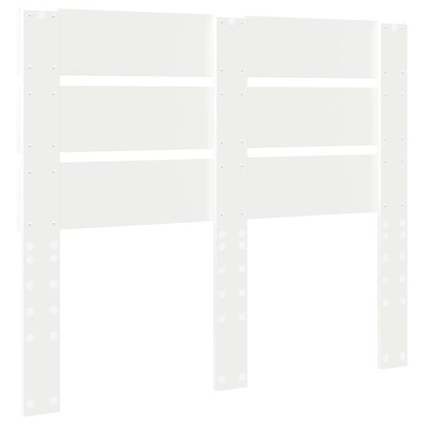 Облегалка за глава с таблото Бяло 120 cm Инженерно дърво