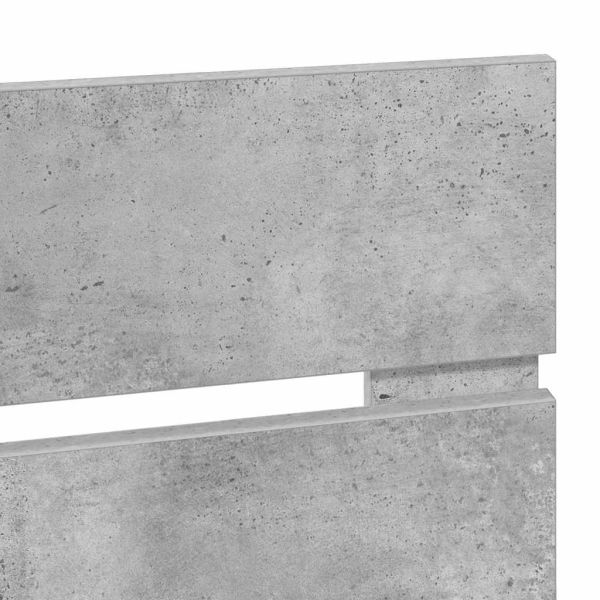 Облегалка за глава Циментено сиво 80 cm Инженерно дърво