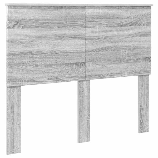 Облегалка за глава с таблото Сив Сонома 135 cm Инженерно дърво