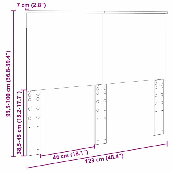 Облегалка за глава с таблото Черния дъб 120 cm Инженерно дърво