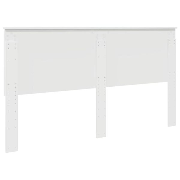 Облегалка за глава с таблото Бяло 180 cm Инженерно дърво