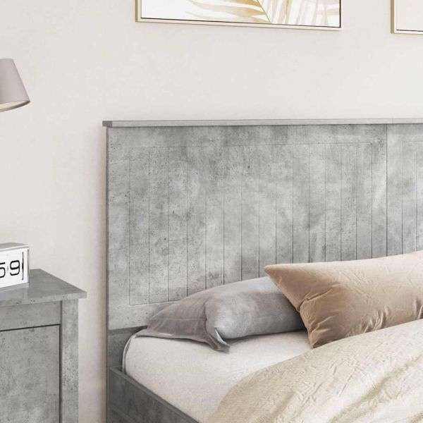 Облегалка за глава Циментено сиво 180 cm Инженерно дърво