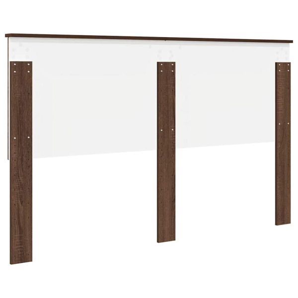 Облегалка за глава с таблото Кафяв дъб 160 cm Инженерно дърво