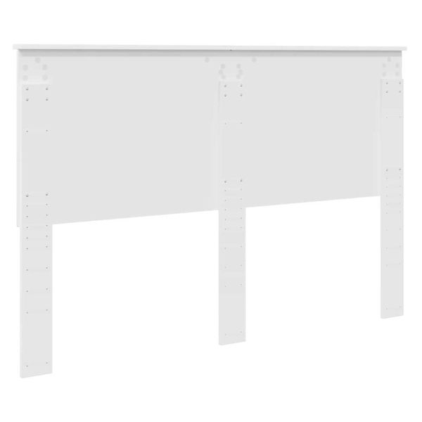 Облегалка за глава с таблото Бяло 150 cm Инженерно дърво