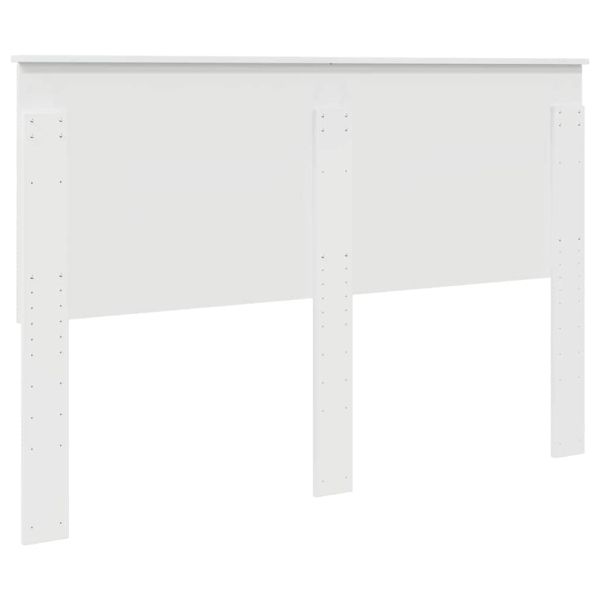 Облегалка за глава с таблото Гланц бяло 150 cm Инженерно дърво