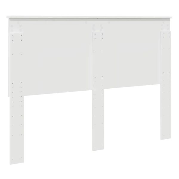 Облегалка за глава с таблото Бяло 140 cm Инженерно дърво