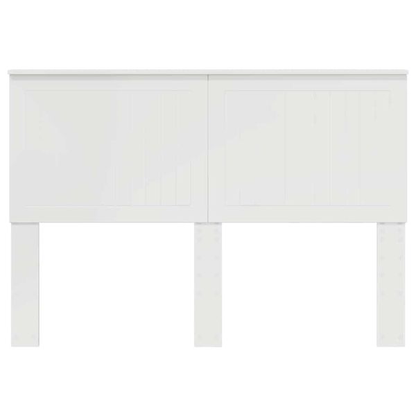 Облегалка за глава с таблото Гланц бяло 140 cm Инженерно дърво