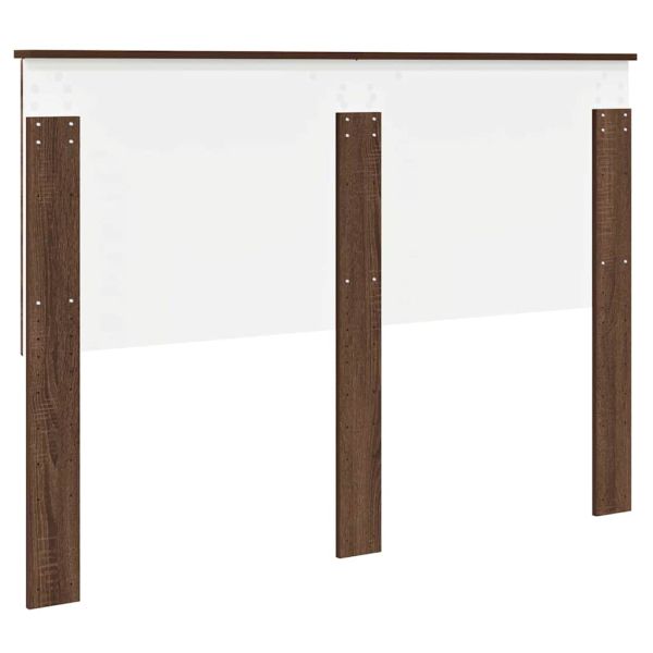 Облегалка за глава с таблото Кафяв дъб 140 cm Инженерно дърво