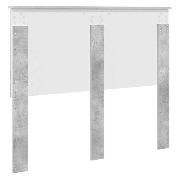 Облегалка за глава Циментено сиво 135 cm Инженерно дърво