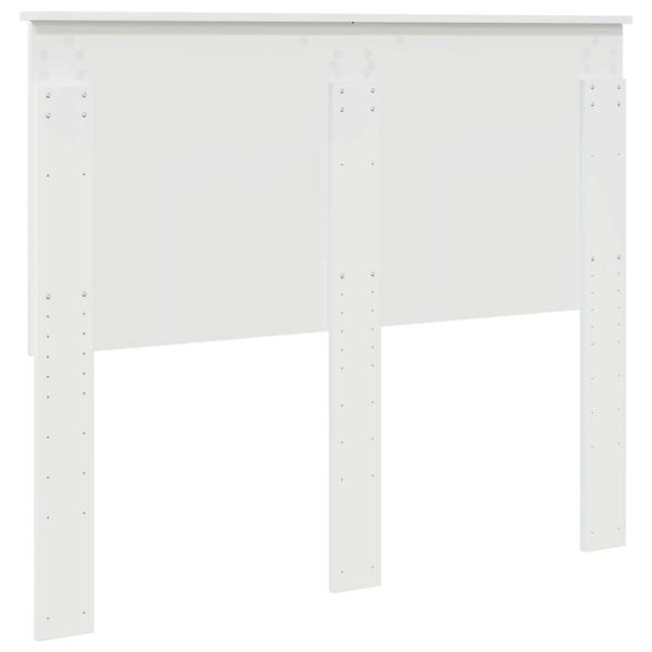 Облегалка за глава с таблото Гланц бяло 120 cm Инженерно дърво