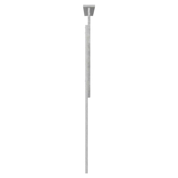 Облегалка за глава Циментено сиво 100 cm Инженерно дърво