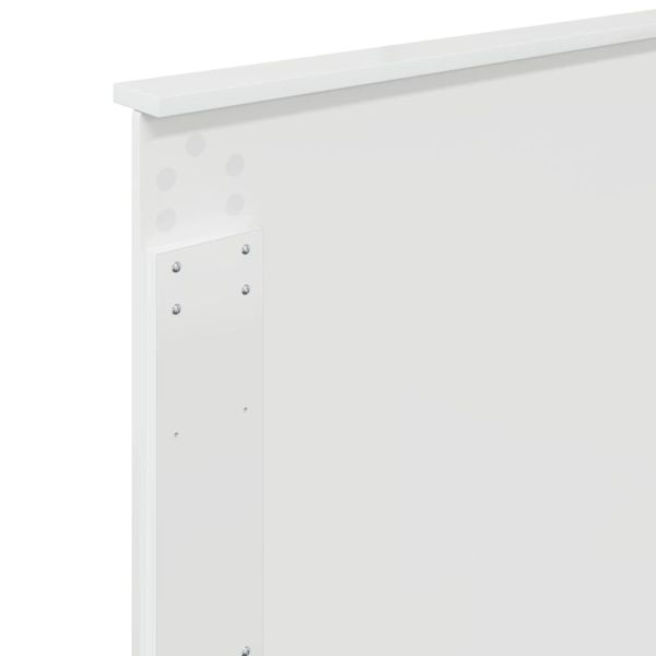 Облегалка за глава с таблото Гланц бяло 90 cm Инженерно дърво