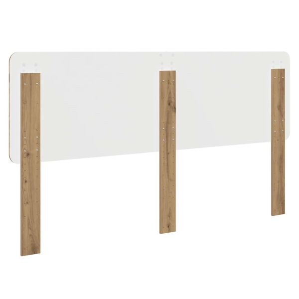 Облегалка за глава с таблото Дъб 200 cm Инженерно дърво