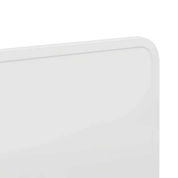 Облегалка за глава с таблото Бяло 180 cm Инженерно дърво